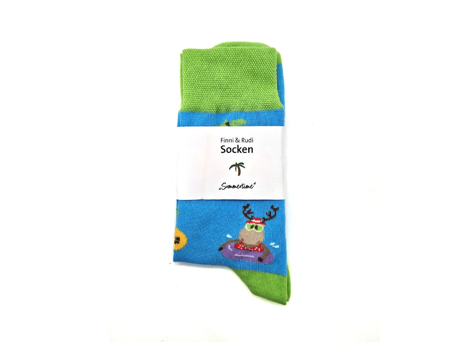 Socken"Finni und Rudi" Summertime