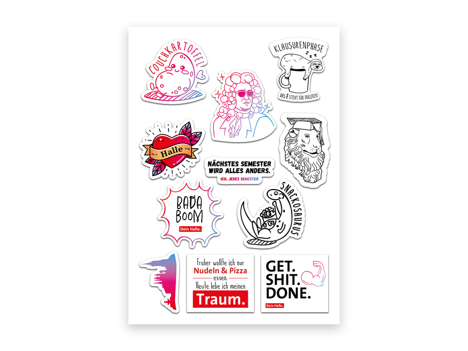 Sticker sheet - your hall