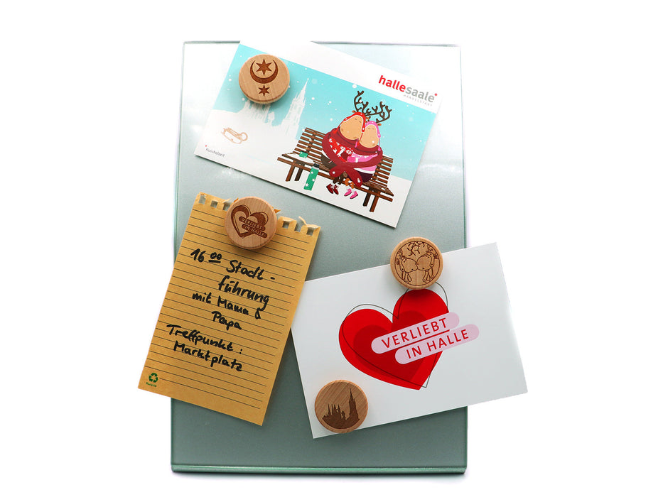 Magnet-Set "Verliebt in Halle"