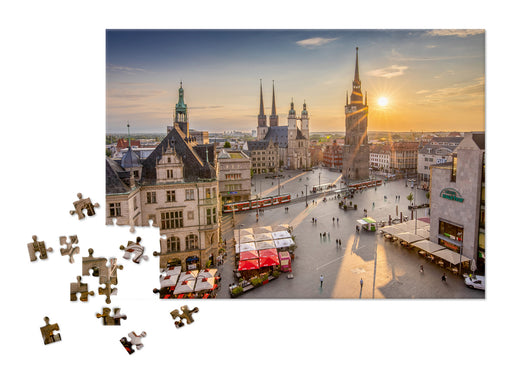 Puzzle "Der Marktplatz von Halle (Saale)"