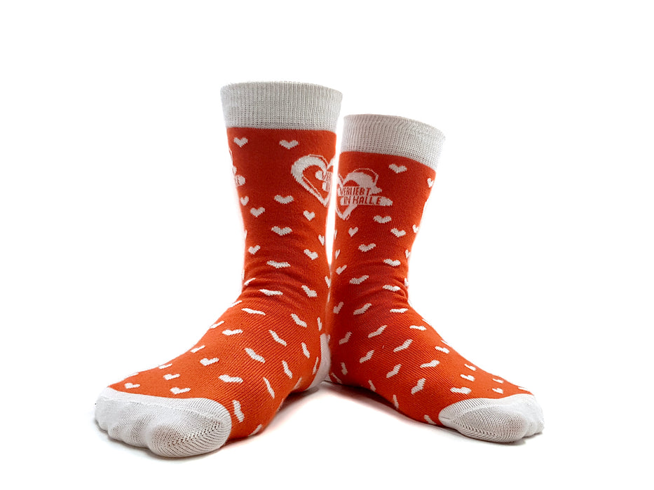 Socken "Verliebt in Halle"