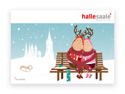 Postkarte "Finni & Rudi" – Winter * Kuschelzeit