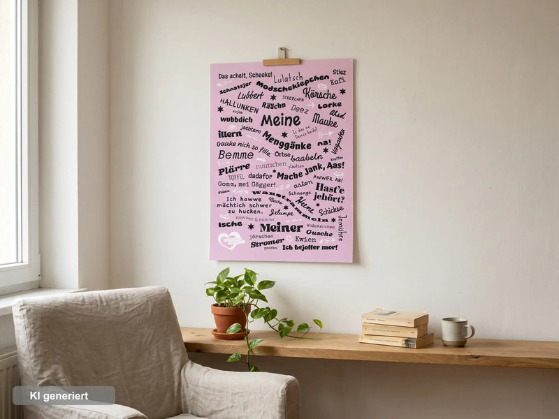 Plakat "Halle Mundart" Neu