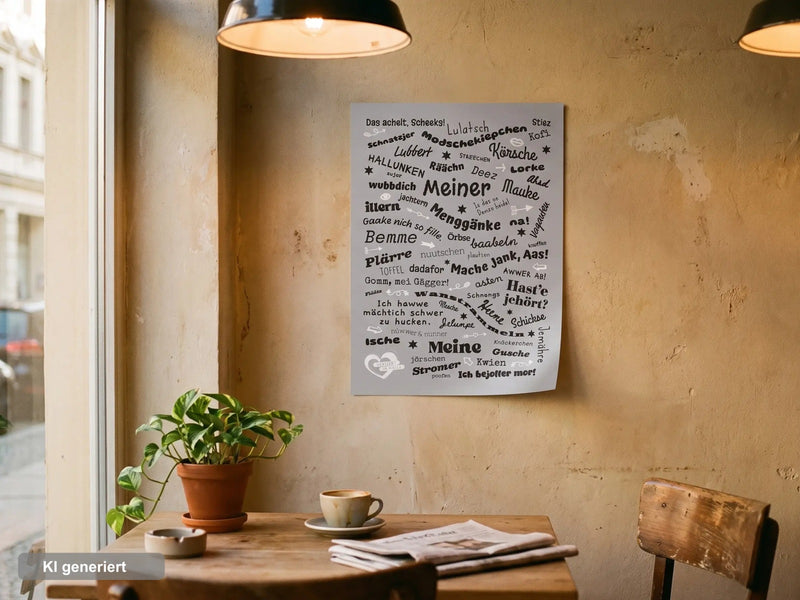 Plakat "Halle Mundart" Neu
