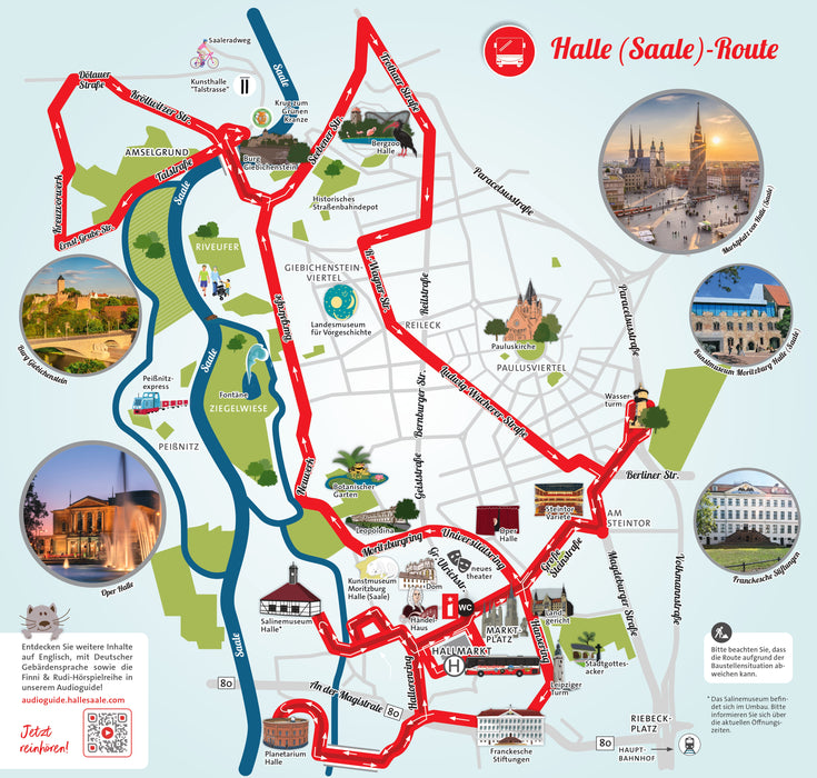 Faltplan "Stadtrundfahrten mit dem Bus"