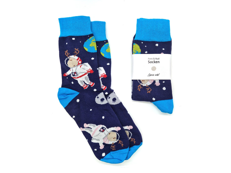 Socken "Finni & Rudi" Space walk
