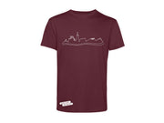 T-Shirt "Verliebt in Halle" unisex weinrot