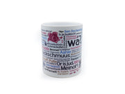 Hier draus wird jeschlabbert&nbsp; Diese Tasse ist wirklich buddzsch und wer reinillert, entdeckt bestimmt einen Schmackofatz für sich.  Künstlerin: Selina Peterson.  Produktinformationen:  Tasse, Kaffeebecher, Teepott&nbsp;mit Begriffen in Hallescher Mundart Spülmaschinen geeignet Material: Keramik Fabe: weiß Fassungsvermögen: ca. 0,2 l