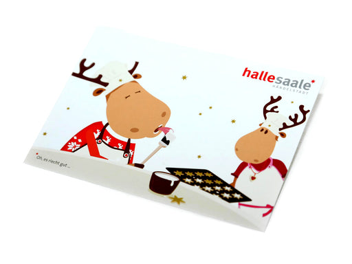 Postkarte "Finni & Rudi" – Adventszeit * Oh, es riecht gut