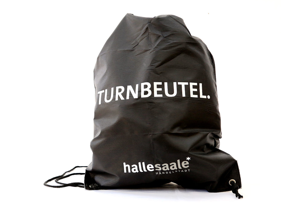 Gym bag "hallesaale* Händelstadt" in black